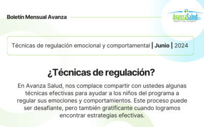 Boletín Junio 2024: Técnicas de regulación emocional y comportamental