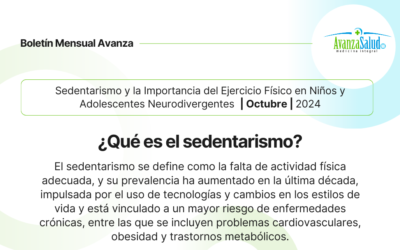 Boletín Octubre 2024: Sedentarismo y la Importancia del Ejercicio Físico en Niños y Adolescentes Neurodivergentes